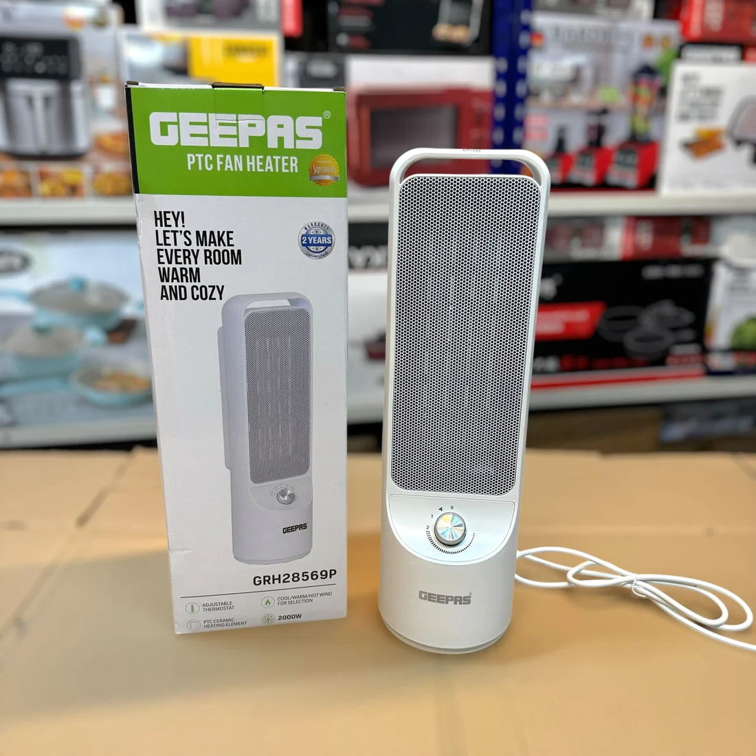 Geepas PTC Fan Heater GRH 28569P