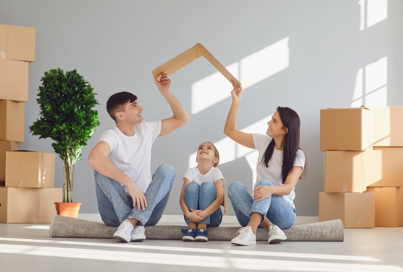 Movers loading truck