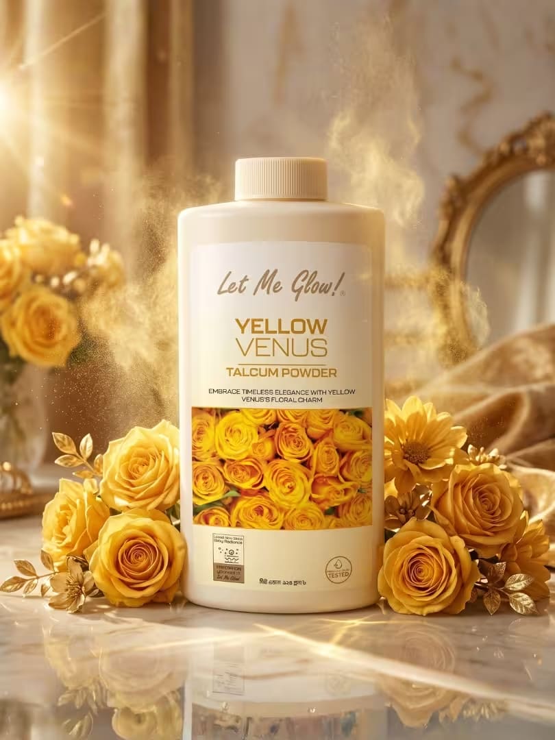 Yellow Venus Talcum Powder