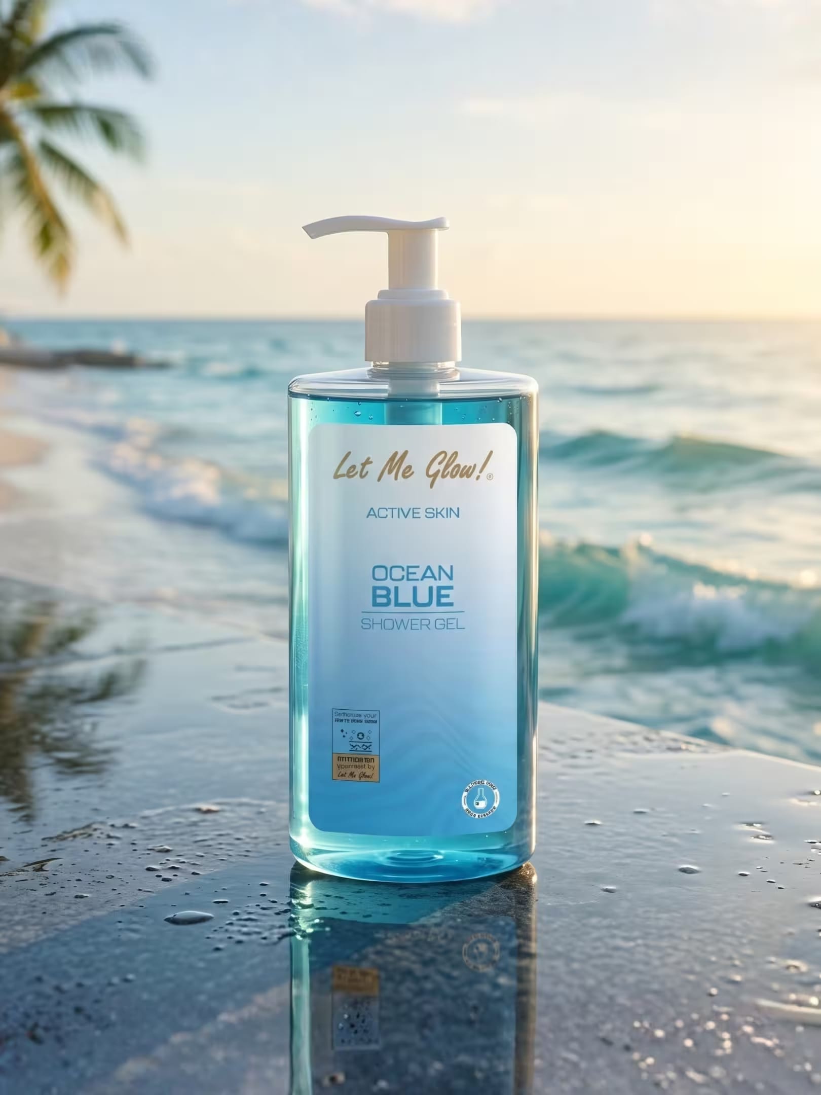 Ocean Blue Shower Gel & Facial Foam Facewash Combo — view 2