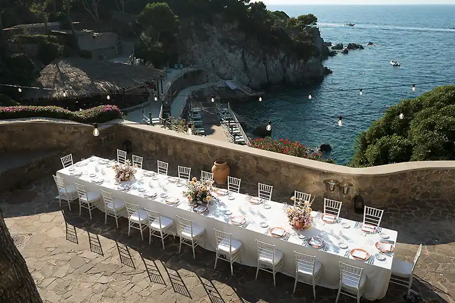 Seaside reception in Ischia