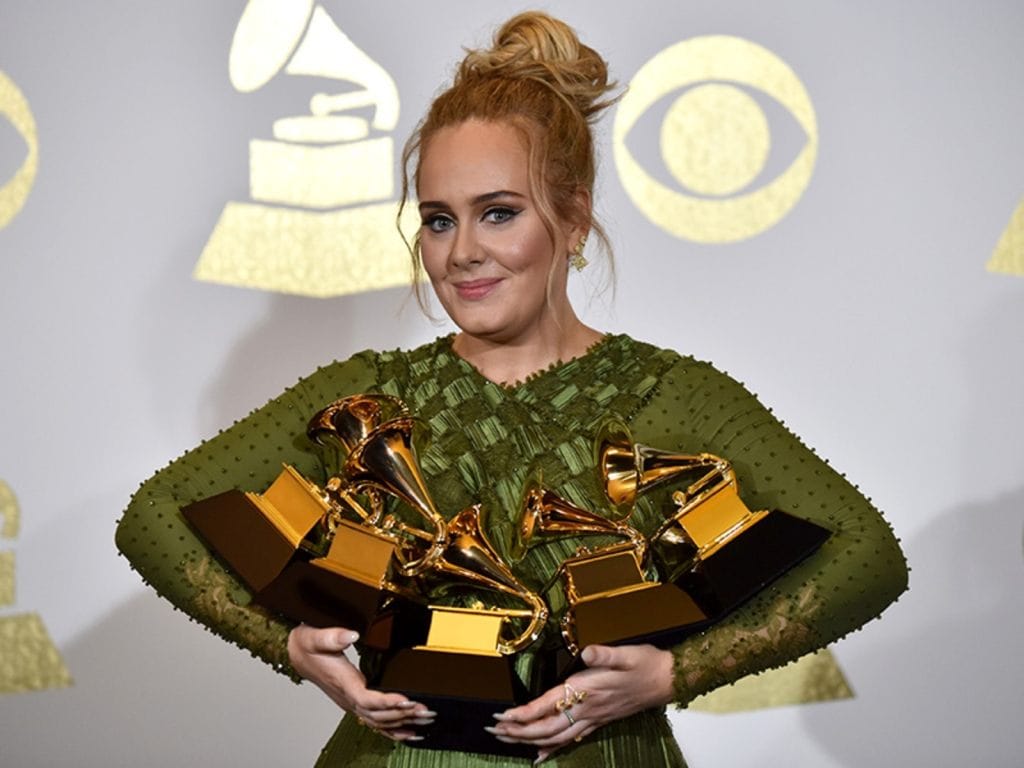 adele breaks grammy award