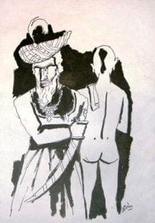 The-Muslim-and-The-Brahmin_MF hussain
