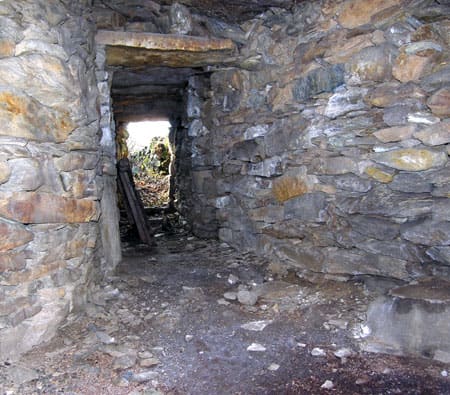 L'interno di un barmet a Donnas
