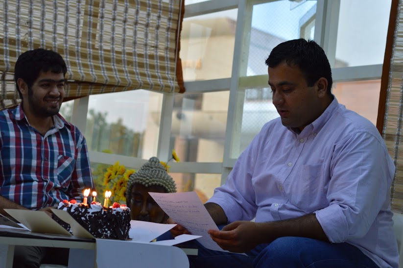 Aditya at Qriyo office.