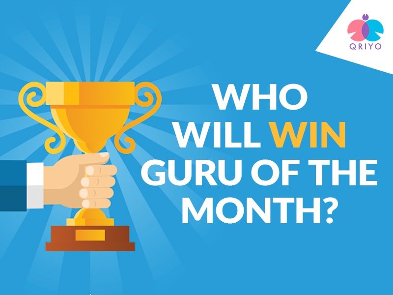 Qriyo : Announcing Guru Of the Month Award