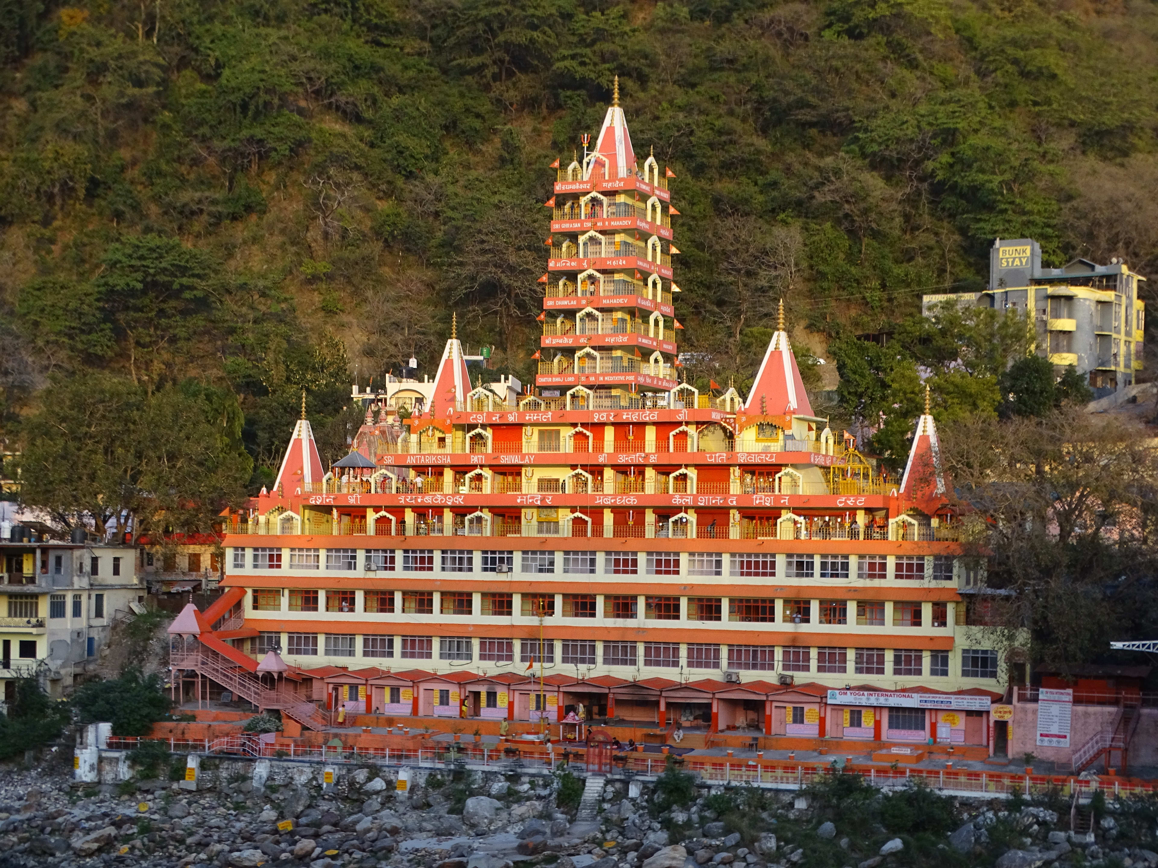 A temple by the Ganges, Rishikesh