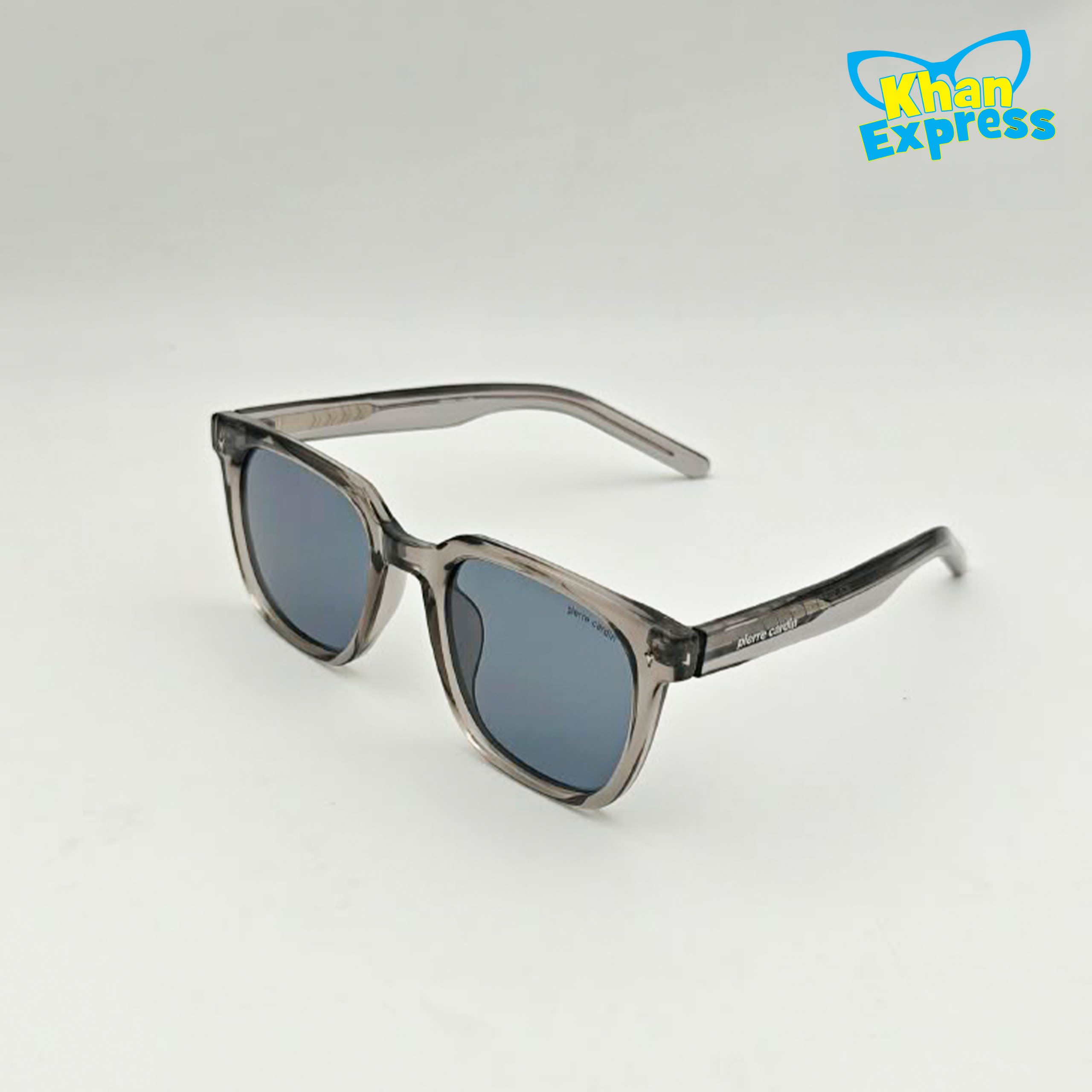 Pierre Cardin 8635 C3 Premium Transparent Square Sunglasses – Blue Grey Lens