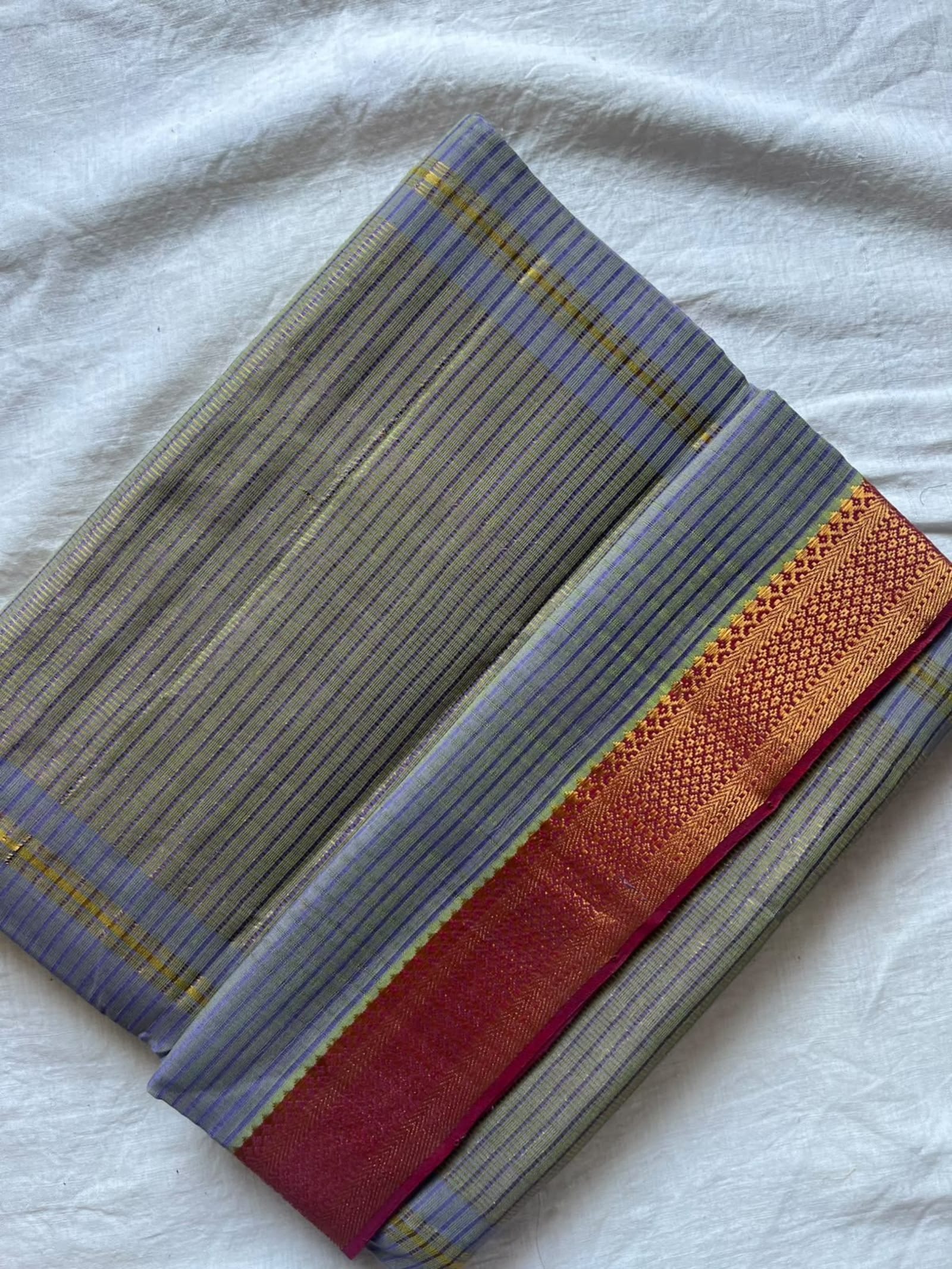 Mangalagiri Cotton — blue — photo 6
