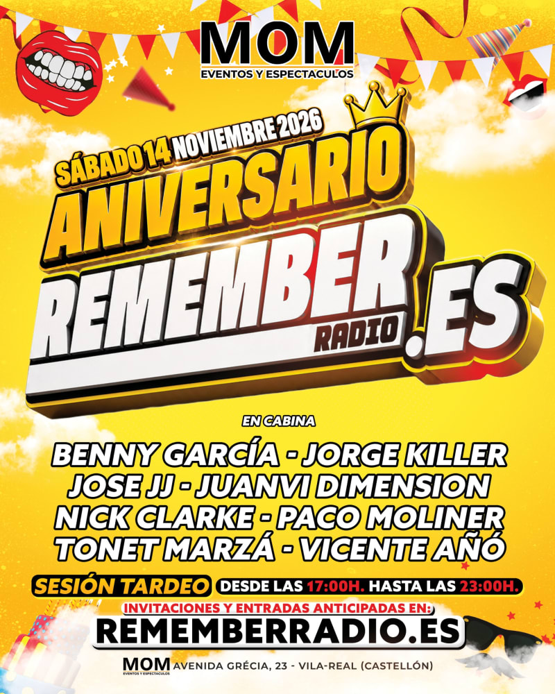 ANIVERSARIO REMEMBER RADIO 2026