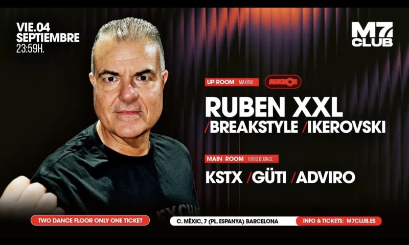 M7 presenta [Up] Ruben XXL, BreakStyle & Ikerovski [Main] KSTX, Güti & Adviro