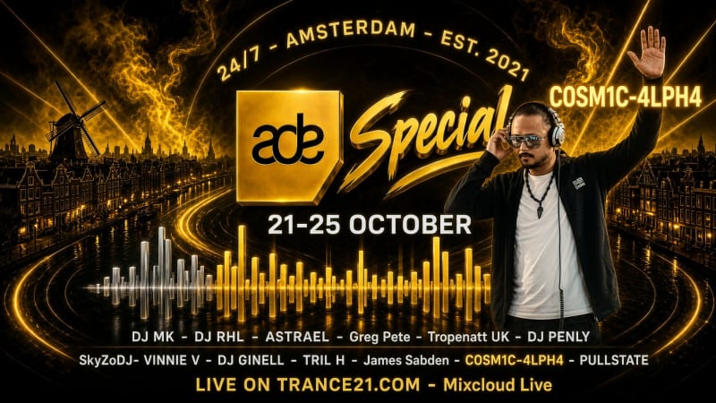 Trance 21 Amsterdam Radio 30yrs ADE Special - DJ Marathon 21-25 Okt