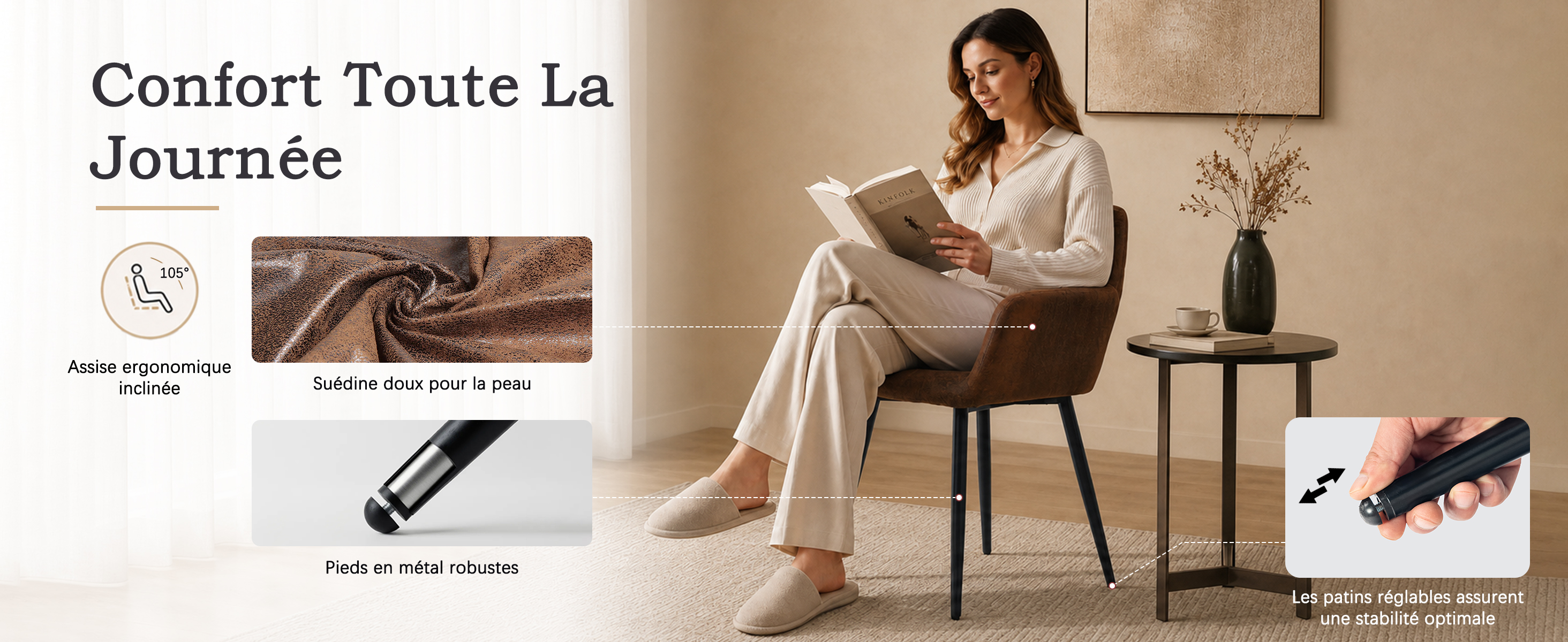 Confort fauteuil salle à manger