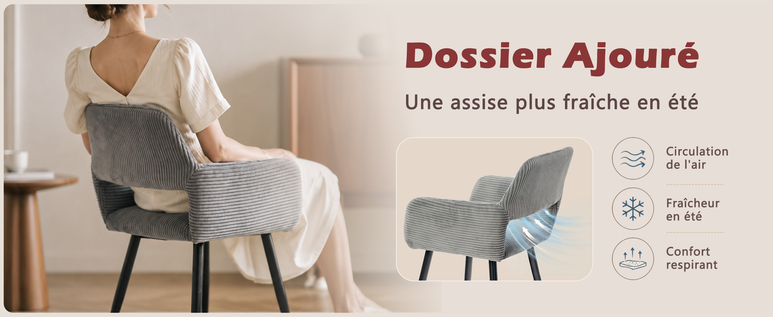 Points forts fauteuil CROMWELL