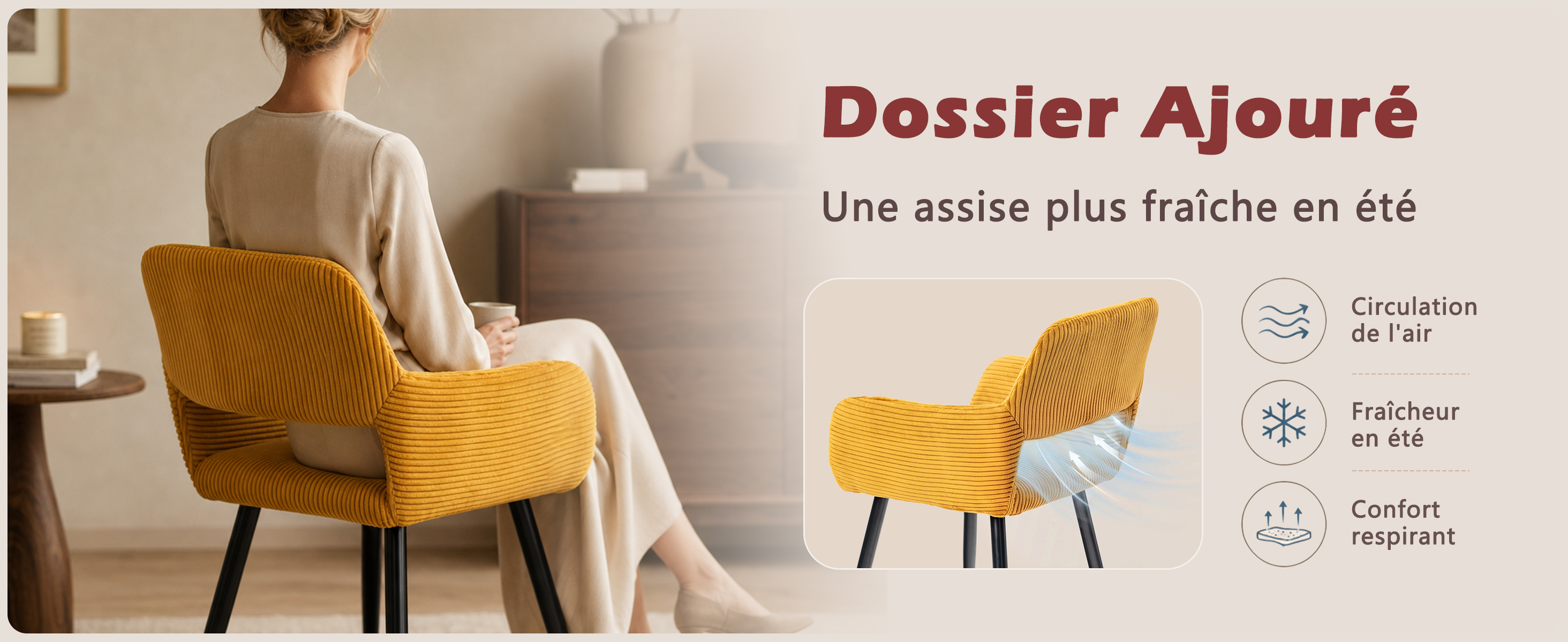 Points forts fauteuil CROMWELL