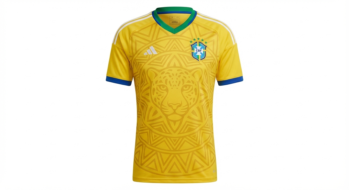 Alternative Brazil kit design exploring creative patterns within established color palette