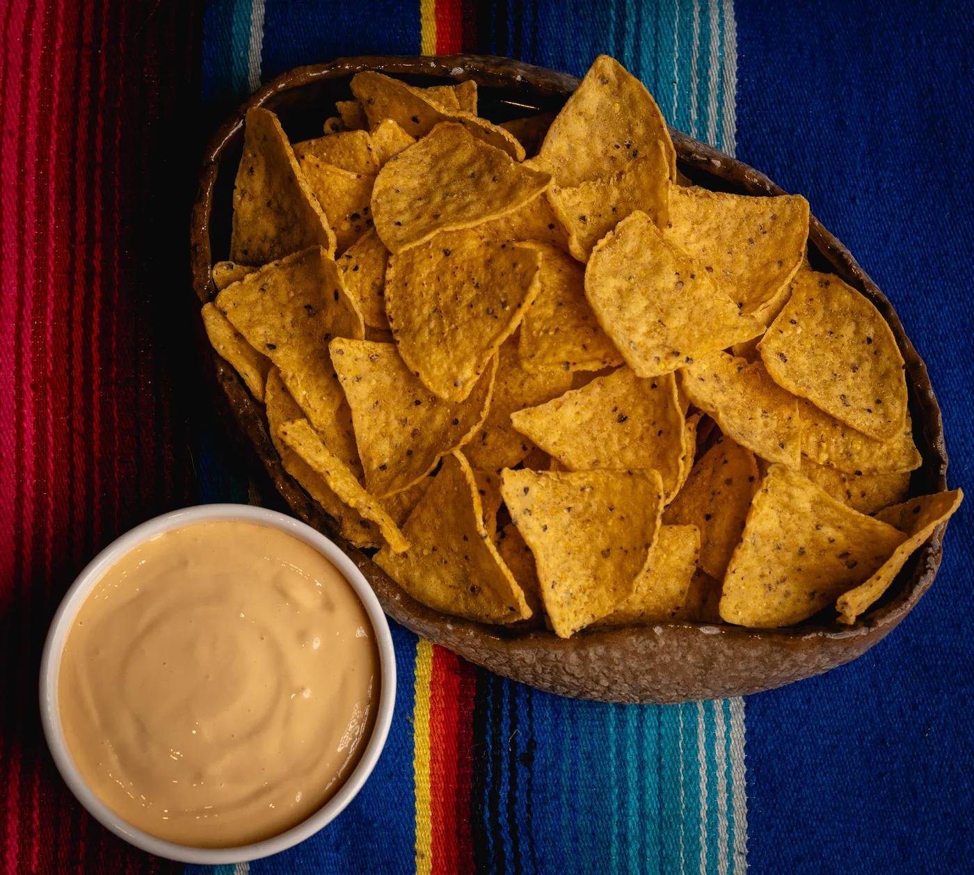Nachos Con Fondue De Quesos