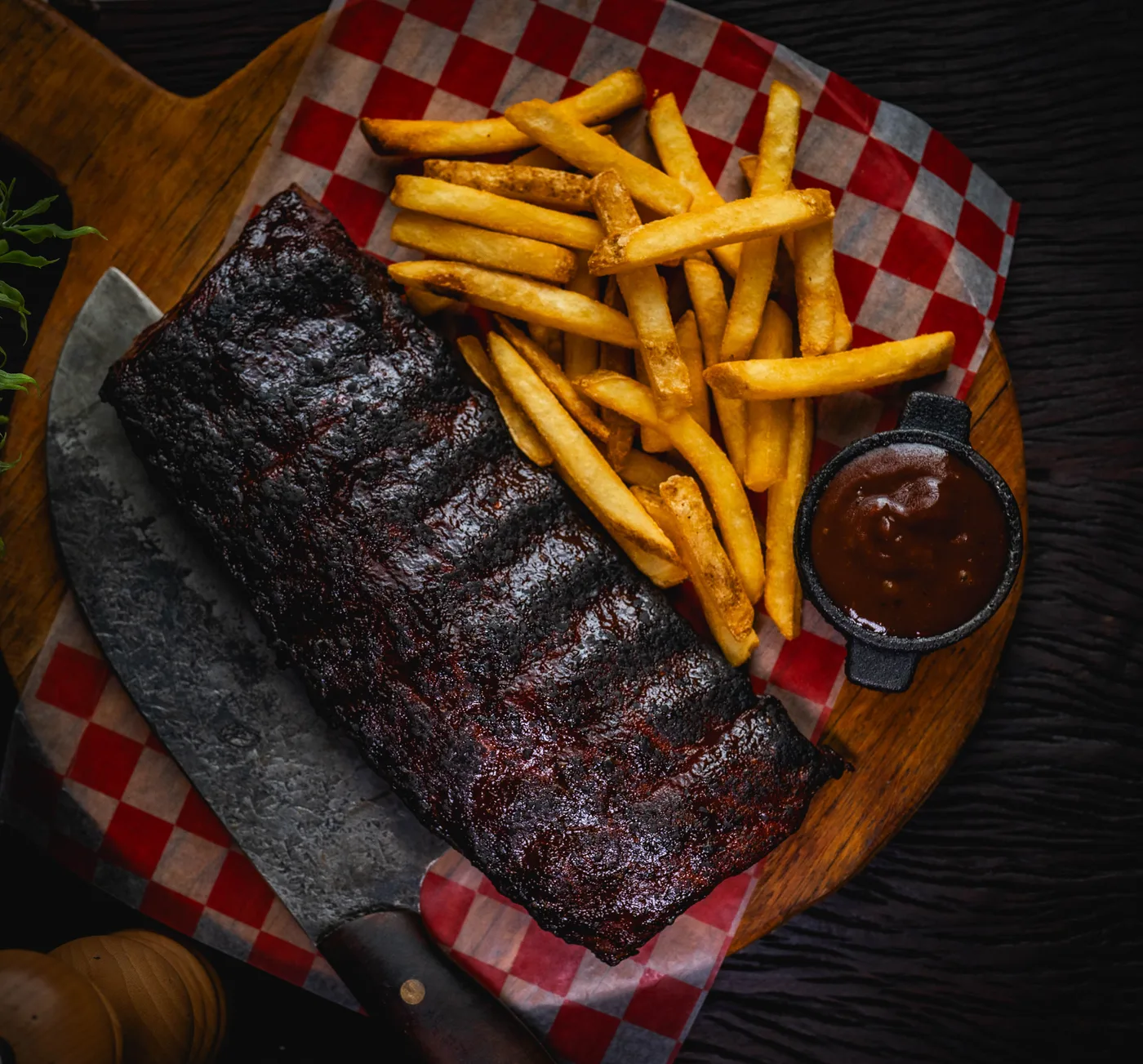 Ribs L + Papas + Pepsi