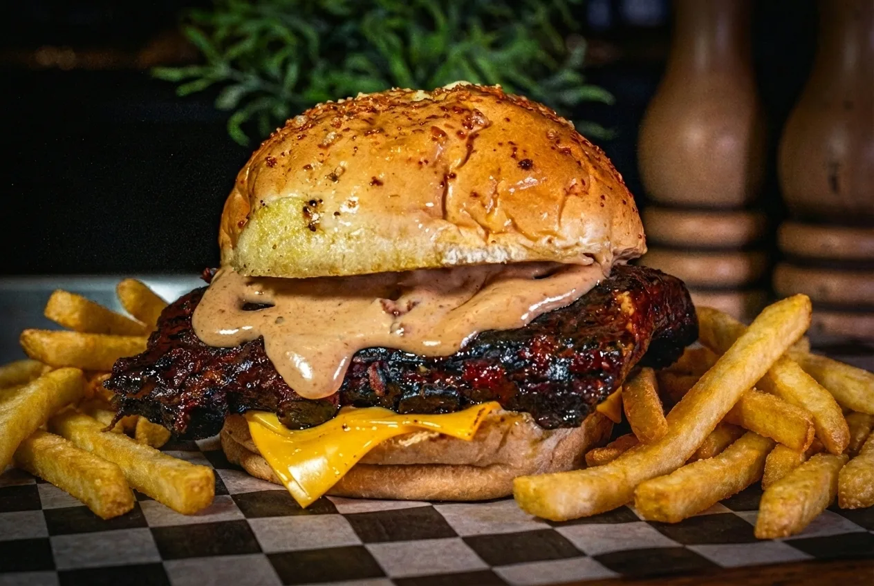 Ribwich Medium con Papas Fritas