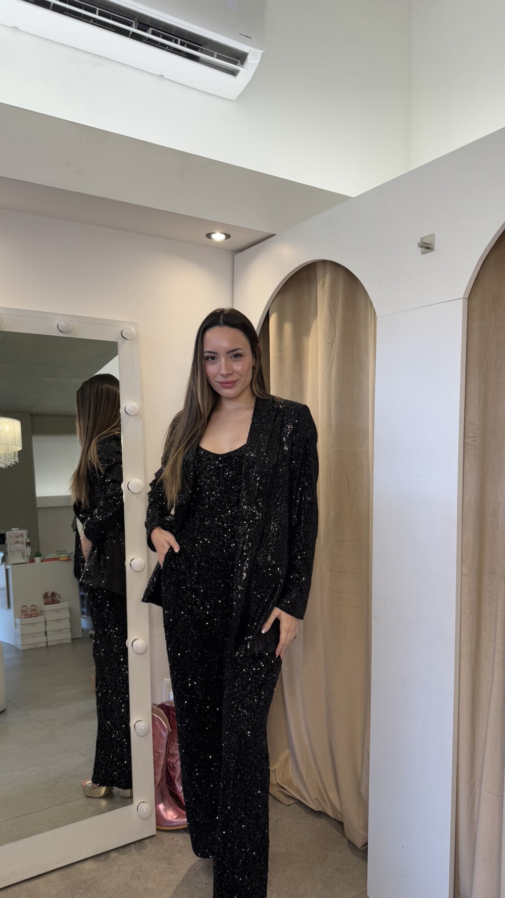 Blazer Negro Full Lentejuelas