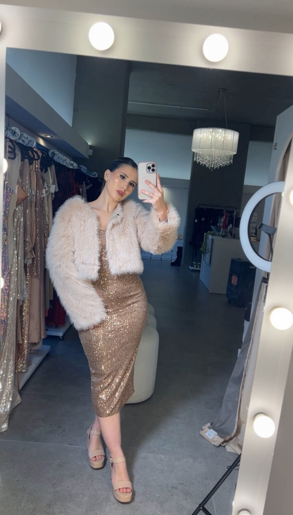 Blazer Peludo Nude