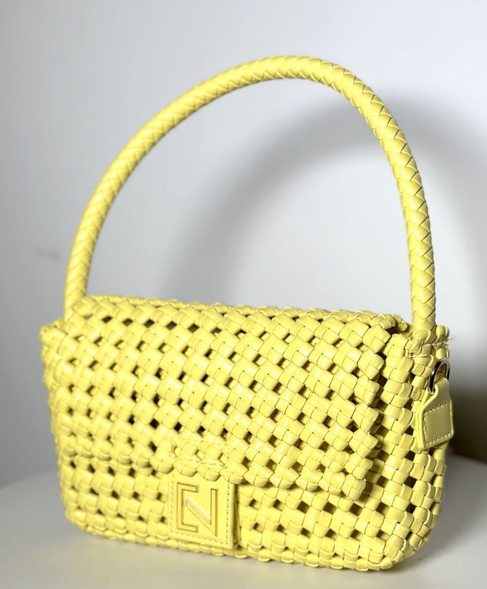 Cartera Ratan Amarilla Neón