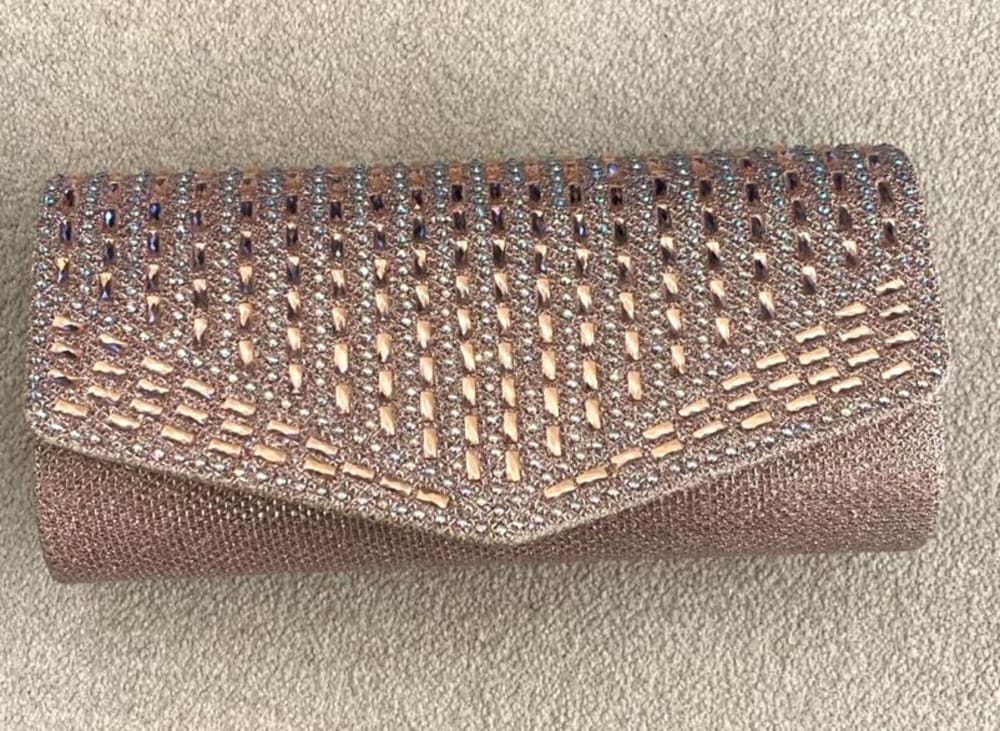 Clutch Rosa con Brillos