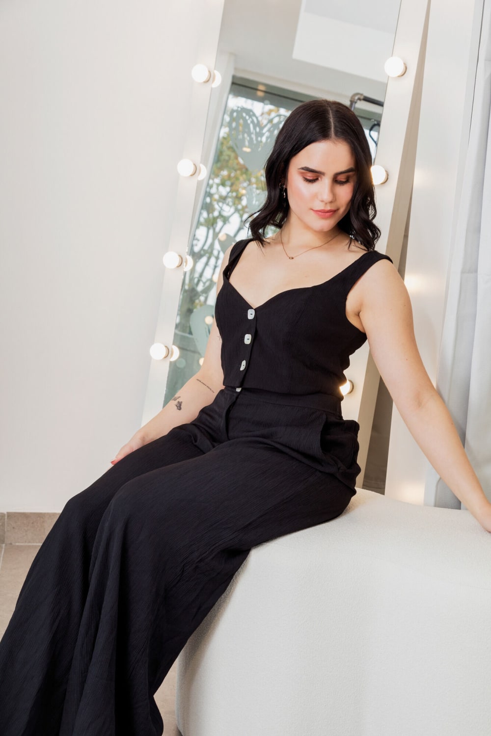 Conjunto Pantalón y Top Negro