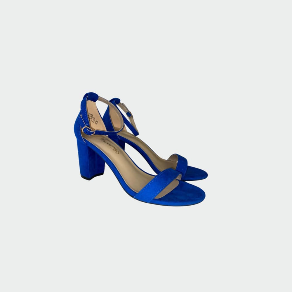 Sandalias Azules Terciopelo