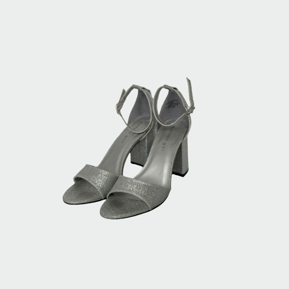 Sandalias Madden Girl Glitter Plateadas