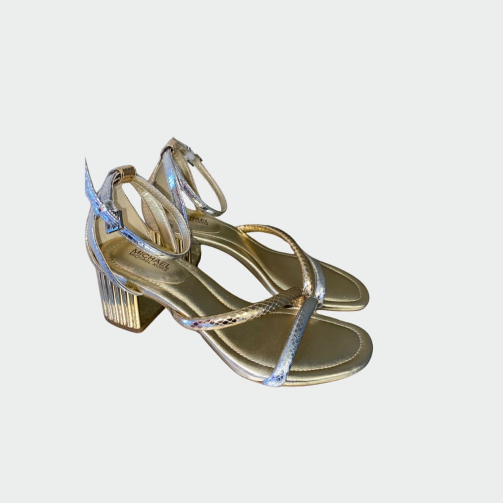 Sandalias Michael Kors Doradas con Plateado