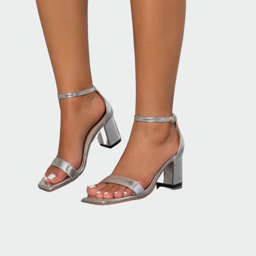 Sandalias Plata Chatas