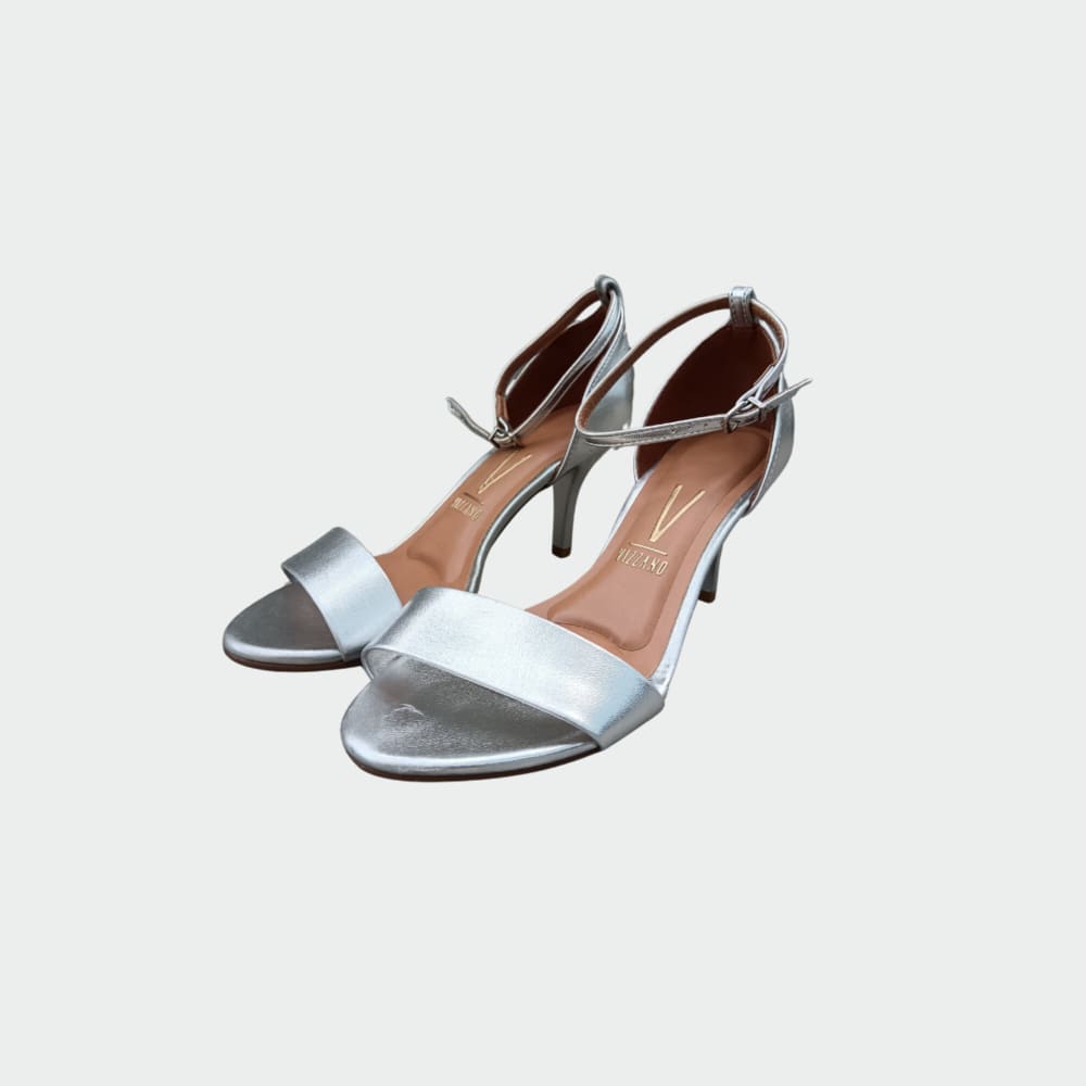 Sandalias Plata Chatas Vizzano