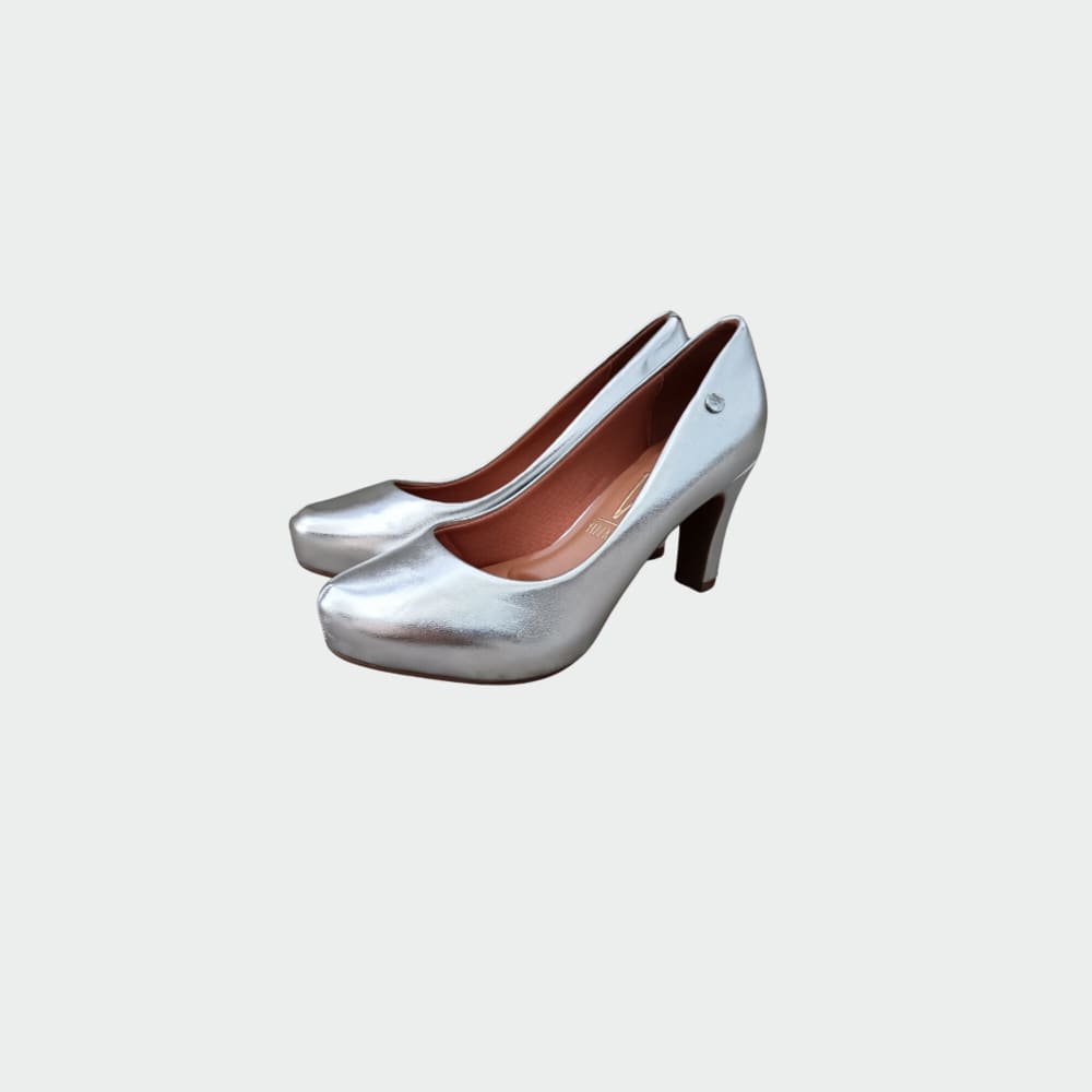 Stiletto Punta Redonda Plata