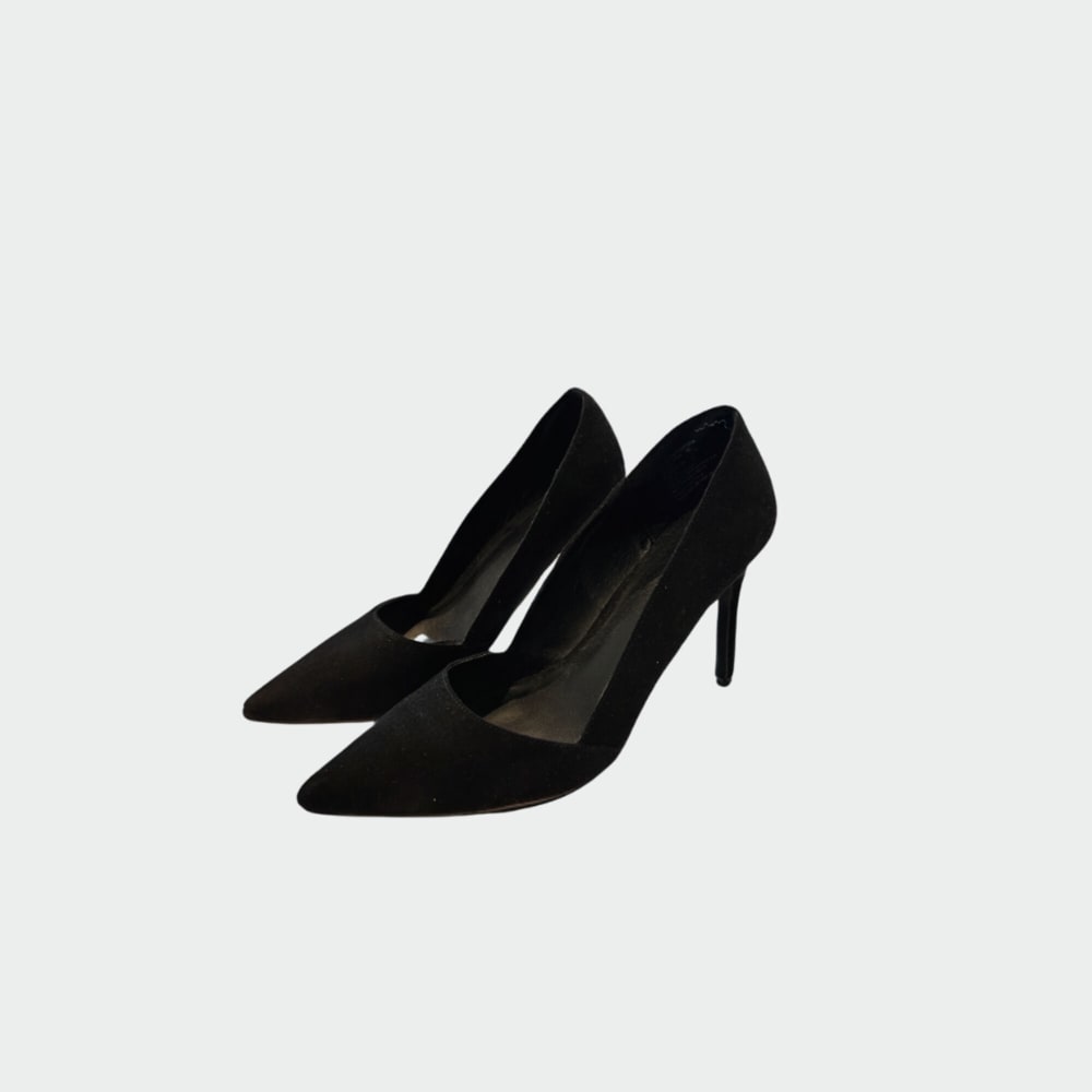 Stiletto Terciopelo Negro