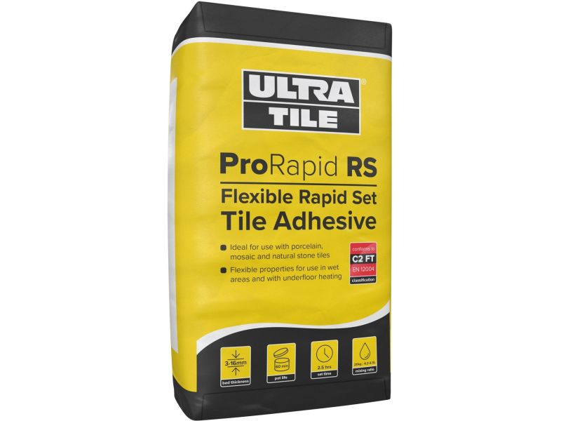 UltraTile ProRapid RS: Flexible Rapid Set Tile Adhesive