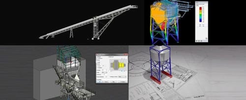 3d draw of a quarry mining plant