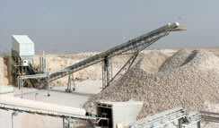 Mineral Processing Plant with a uphill conveyor