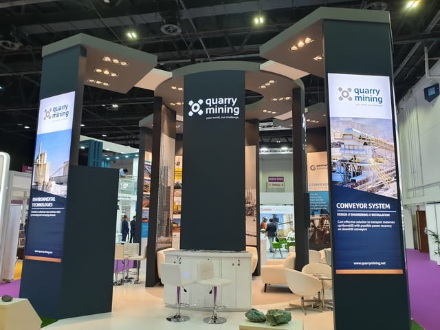 Trade show with quarry mining llc in 2018 - high standard trade stand