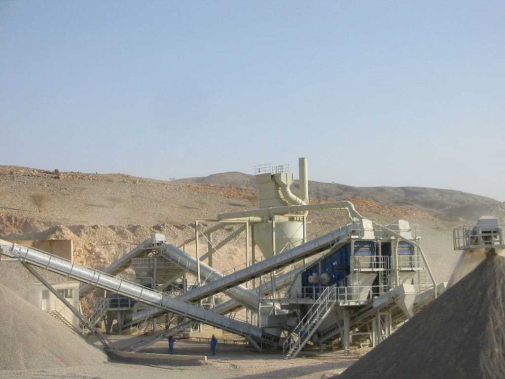 Conveyor Systems for bulk handling systems in mineral processing plants, developed by Quarry Mining LLC UAE