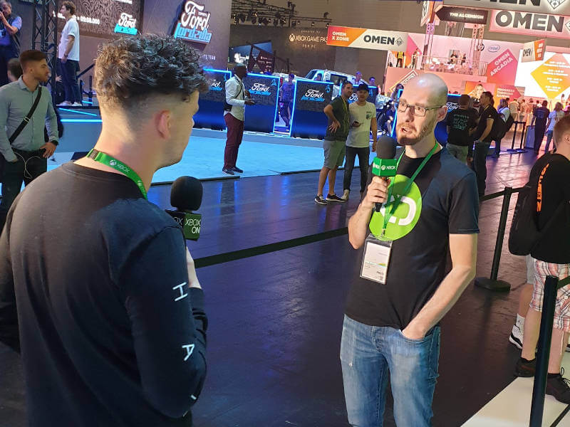 Daniel answers questions for Xbox On UK at Gamescom
