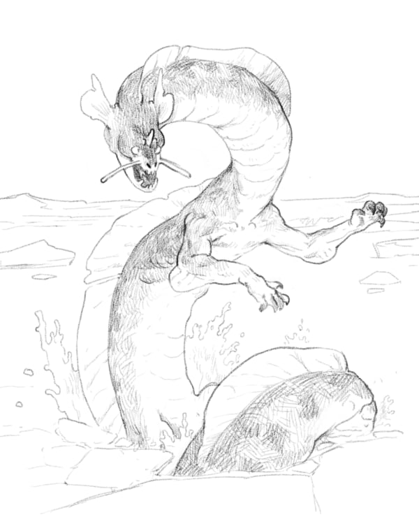 Rime Drake - Questiary - Illustrated Boss Monsters for 5e