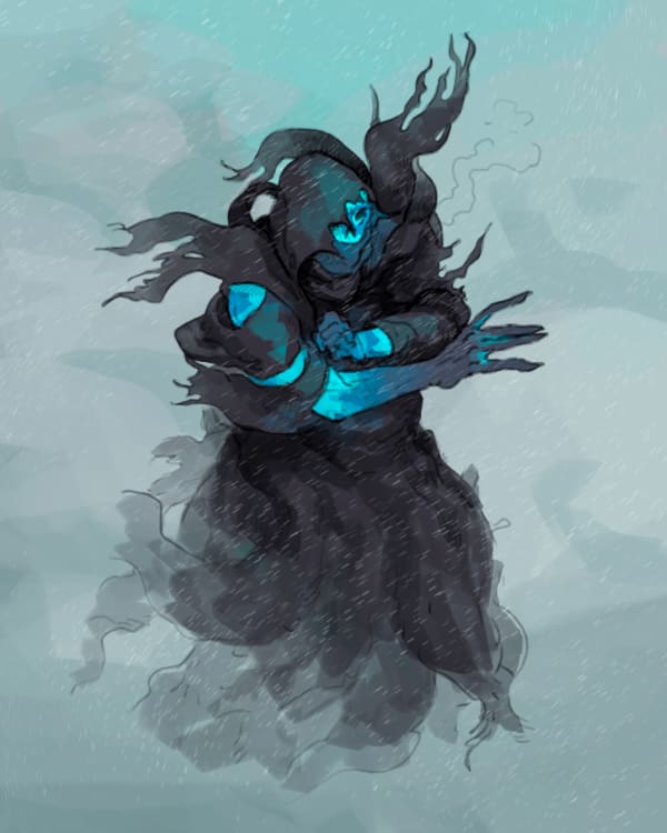 Ice Wraith - Questiary - Illustrated Boss Monsters for 5e