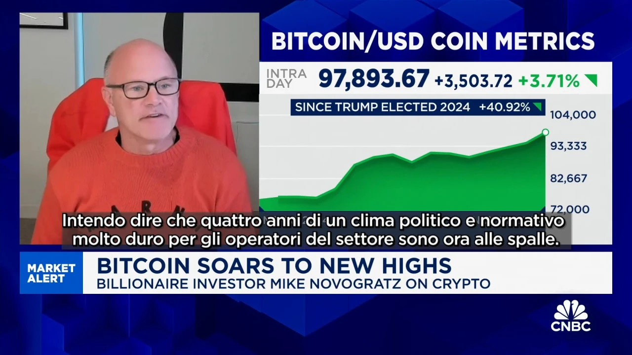 Bitcoin, Novogratz: “Cambio di paradigma con nuovo governo Trump”