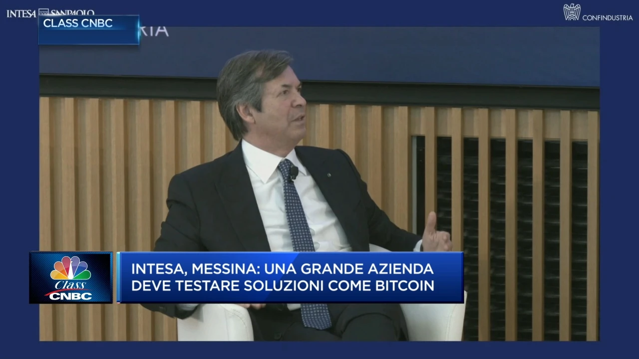 Bitcoin, Intesa Sp investe 1 milione. L’AD Messina: “È un test. A una  famiglia direi: non lo fate mai”