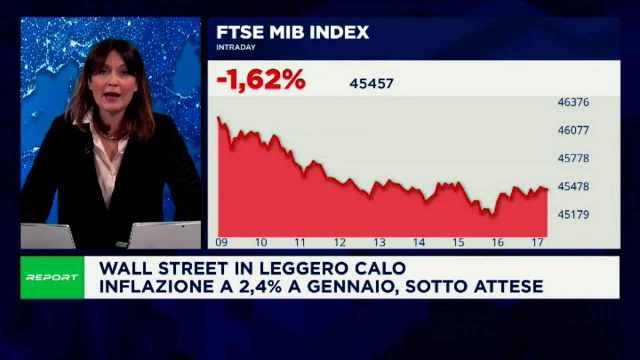 Piazza Affari in calo, Telecom Italia guadagna il 2,5%