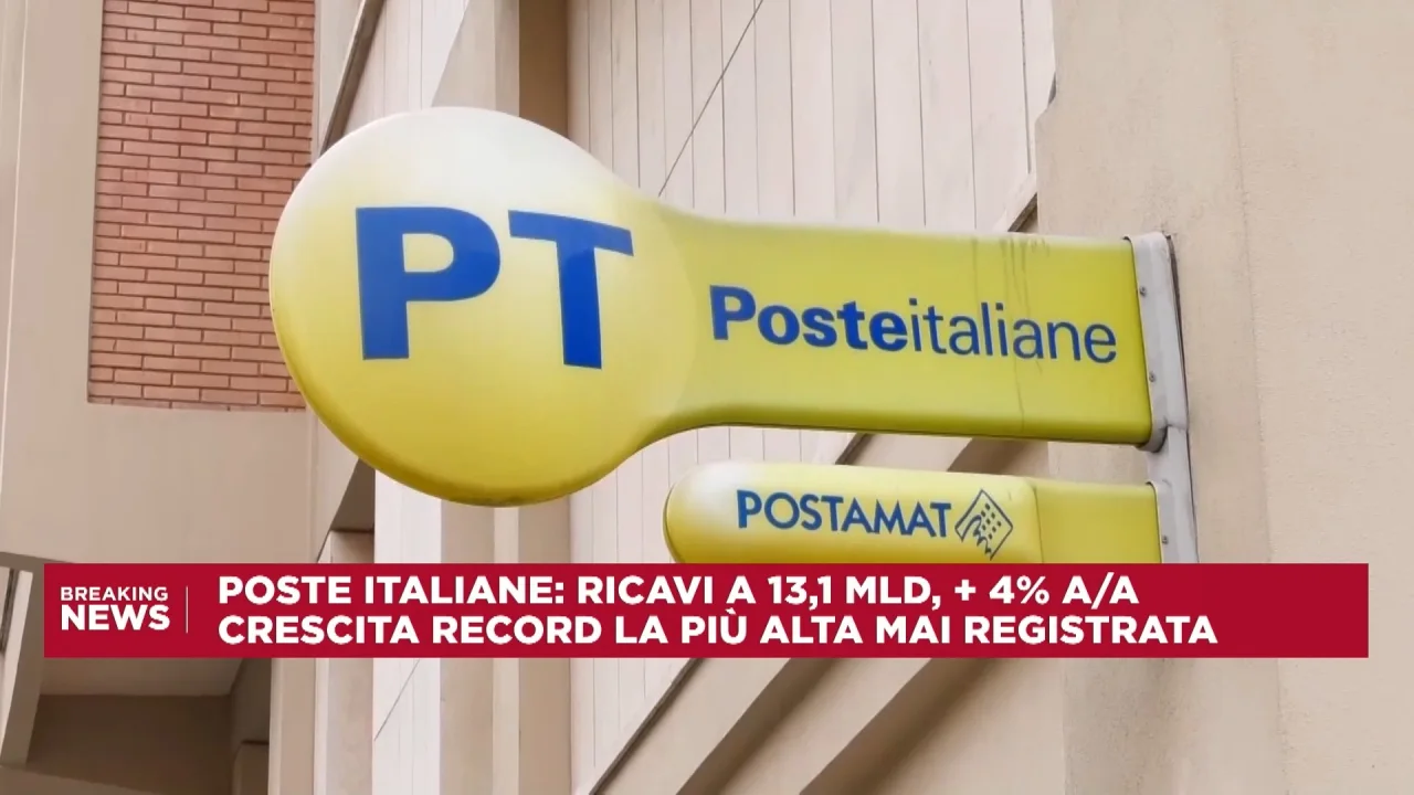 Poste Italiane, nel 2025 crescita record: ricavi a 13,1 miliardi (+4%),  dividendo +16% a 1,25€ p/a