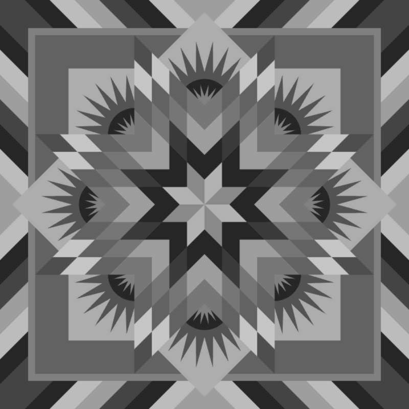 Summer Solstice 58" x 58" Blank Template