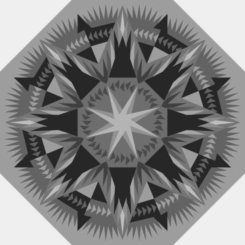 Emerald City 60" Octagon Blank Template