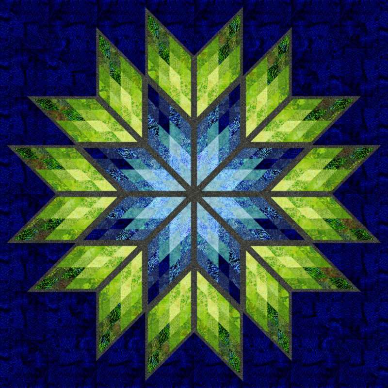 Prismatic Star in 2016 Spring Island Batik